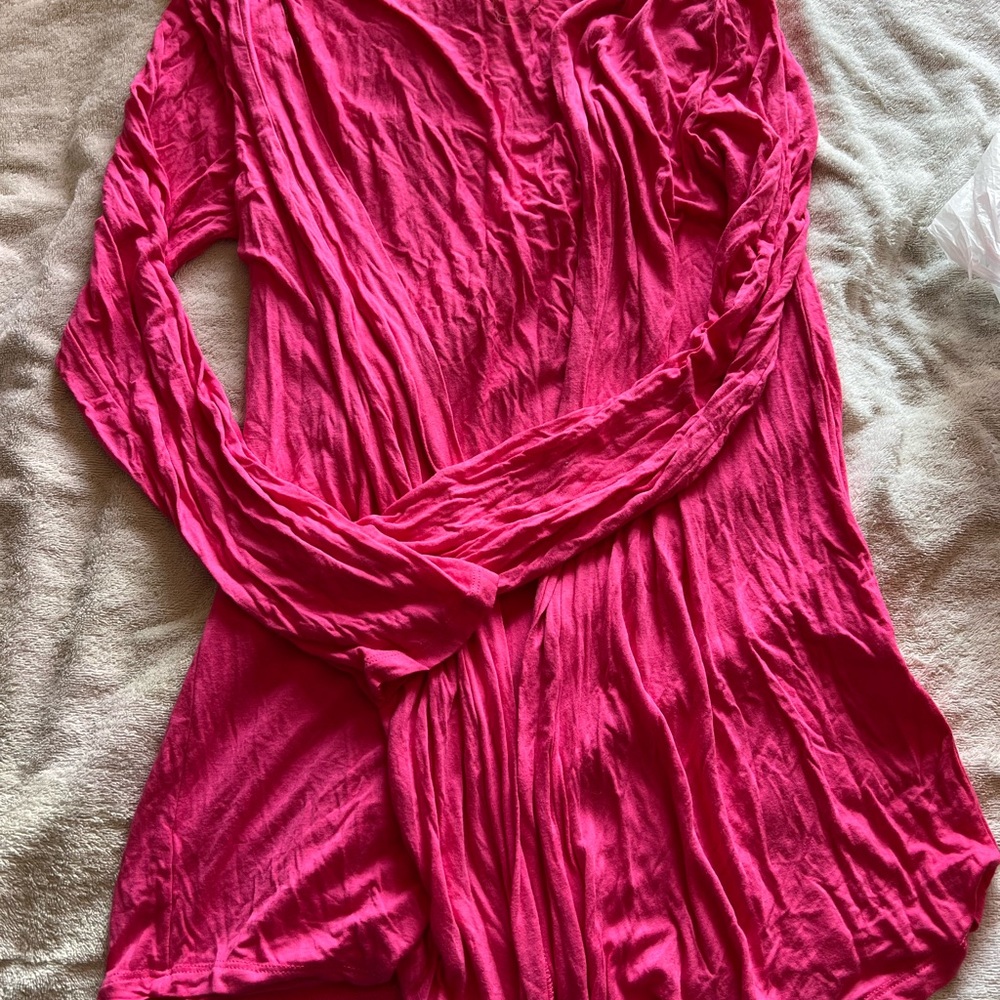Zenana Outfitters Fuchsia Long Sleeve Tunic